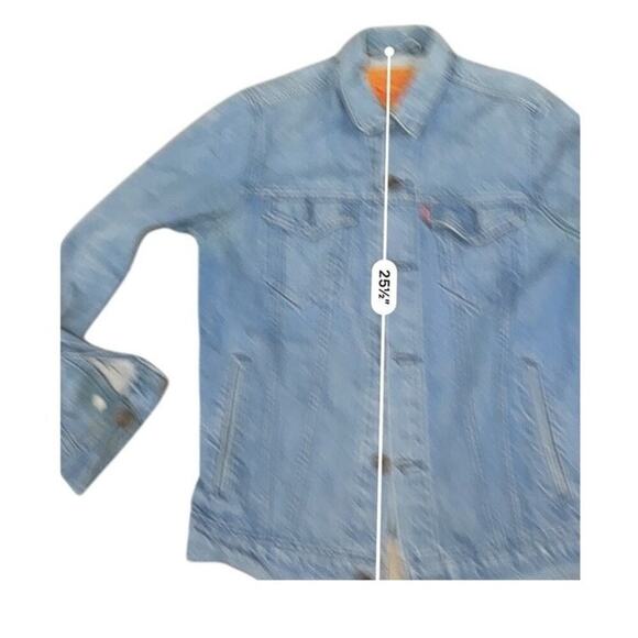 Levi’s 72334 Light Wash Denim Trucker Jacket M - Picture 6 of 8